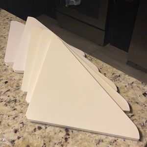 Corner shelves 5 white/off white